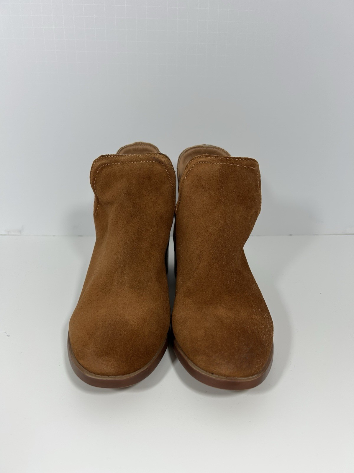 Steve Madden Women’s Suede Pull On Boots Leather Upper Brown Bootie Size 7