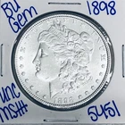 1898 BU UNCIRCULATED MORGAN SILVER DOLLAR AUTHENTIC U.S. MINT FREE SHIPPING 5451