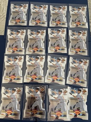 (16) 1997 RAFAEL PALMEIRO Leaf Fractal Matrix X-Axis #43 Die-Cut