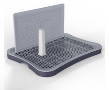 Pee Pad Holder, Indoor Potty Tray for Puppy and Small Size Dog with Pee Wall