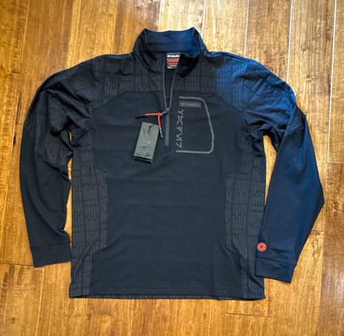 Columbia Star Wars Vader Collection Darth Vader 1/4 Zip Mock Neck Pullover M