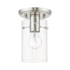 Livex Lighting - Munich - 1 Light Flush Mount In Contemporary Style-7.5 Inches