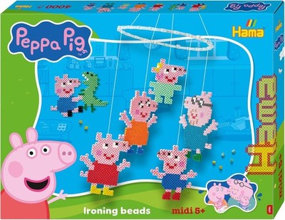 Hama Perlen Peppa Pig George und Evie 4000 Bügelperlen Klammerbrett Kunst & Handwerk