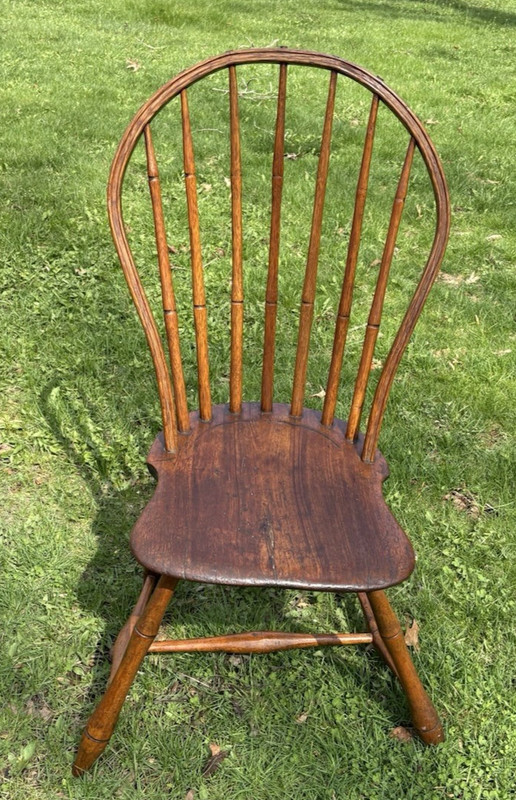 Lovely Rare 1790- 1810 Windsor Bow Back Chair
