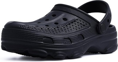 Crocs Classic Black Clogs for Women and Men, Lightweight Slip-Resistant Sandals