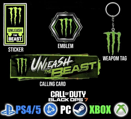 Call of Duty Black Ops 7 Claw Stamp, Beast Tag, Cyber Claw,Beast Overlord, + + +