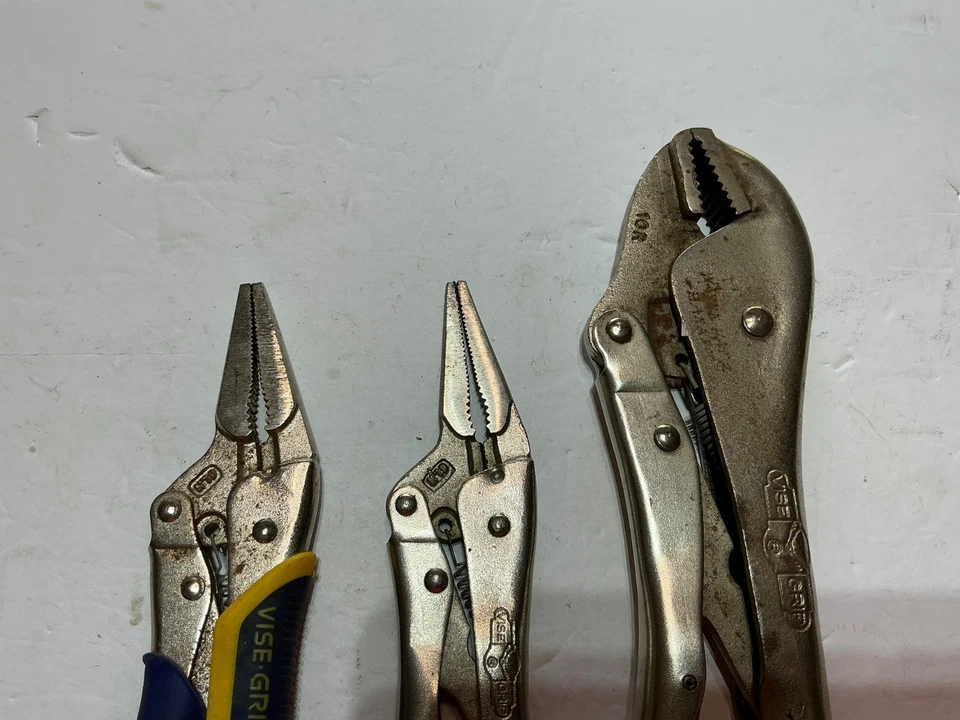 3 pairs of Vise Grips 1 10R, 2 long nose all for $35 (2 are USA made) - Image 2 of 4