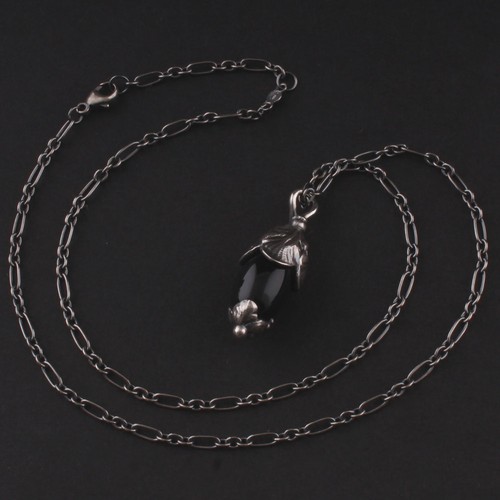GEORG JENSEN Sterling Anhänger des Jahres 2024 mit Onyx. 20001391. NEU! - Bild 2 von 5