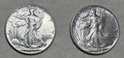 Lot of (2) 1942 P Walking Liberty Half Dollars-90% Silver FREE INSURED SHIPPING!