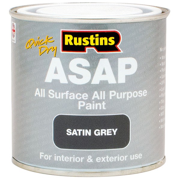 Rustins ASAP Paint Grey 500ml
