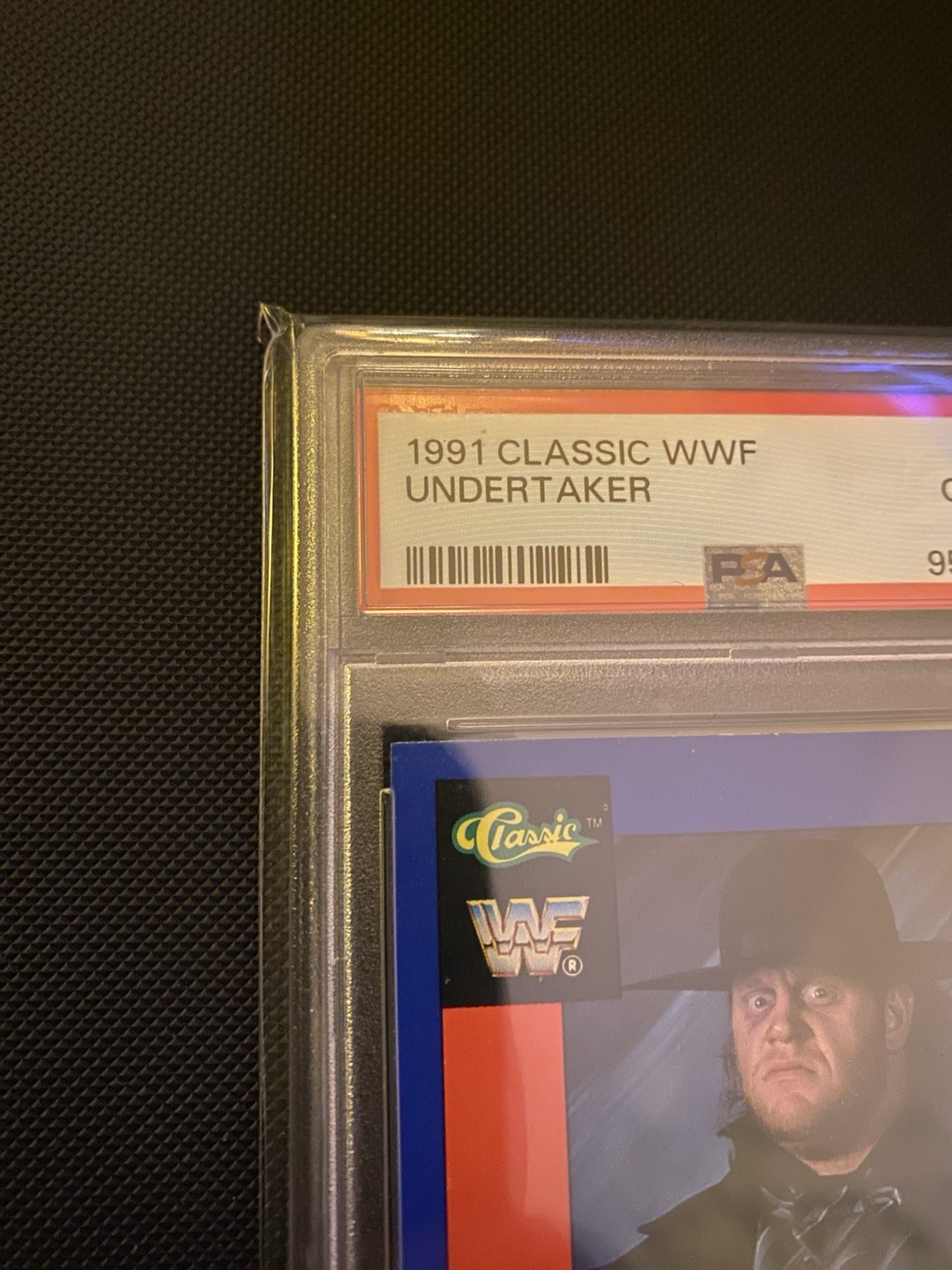 1991 WWF Classic UNDERTAKER Rookie Card PSA 10 RC π Holy Grail view 5