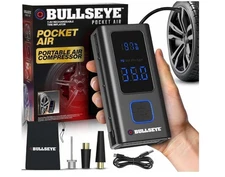 POCKET AIR Tire Inflator Portable Air Compressor by Bullseye Pro for Tires