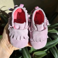 Wonder Nation suede moccasin in Pink Toddler Girl size 3, Western, Native