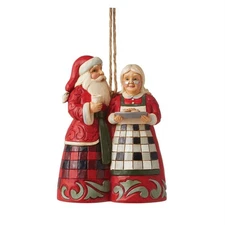 Jim Shore Highland Glen - Santa & Mrs. Claus Ornament 6012877 New for 2023 Jim S