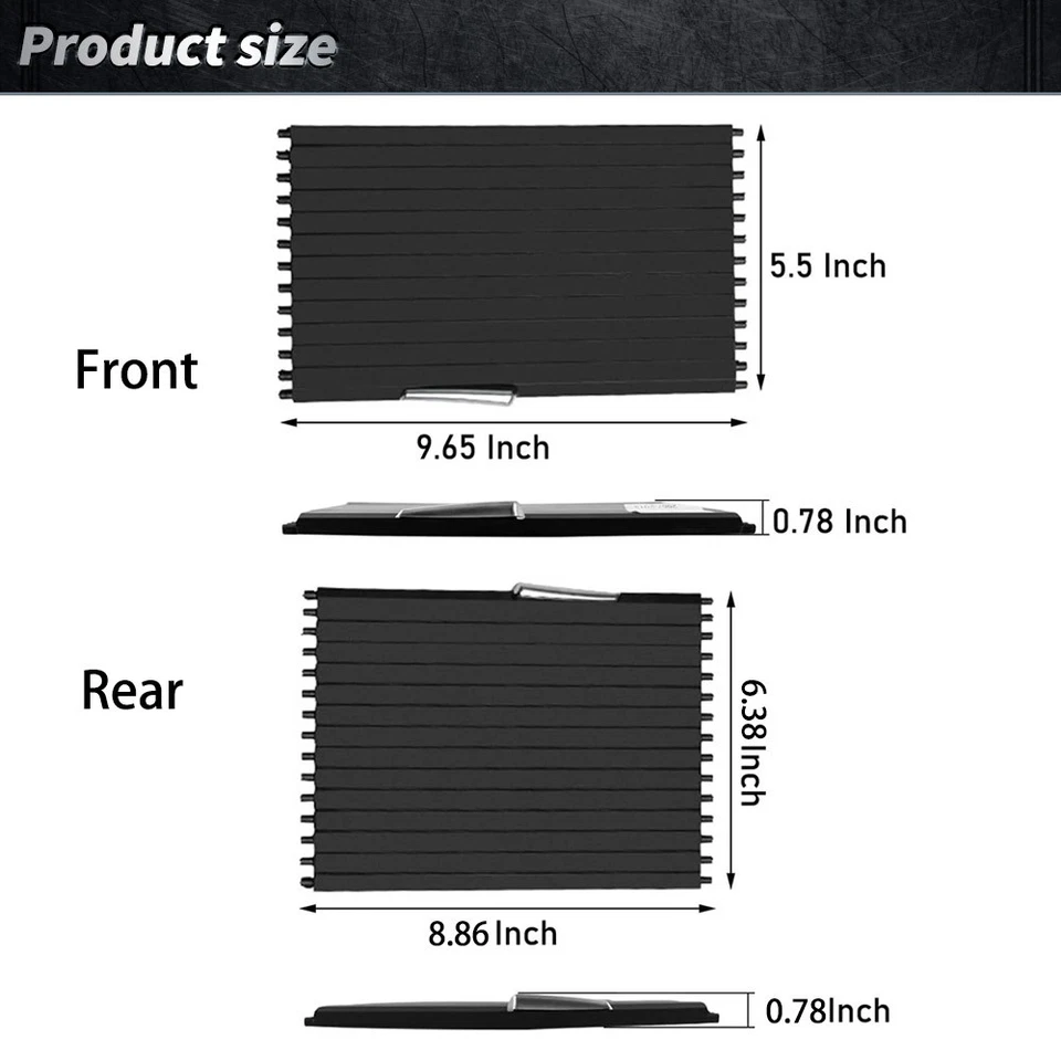 Front Console Cup Holder Roller Blind Cover Kit For BMW X5 X6 E70 E71 2007-2014 - Изображение 4 из 4