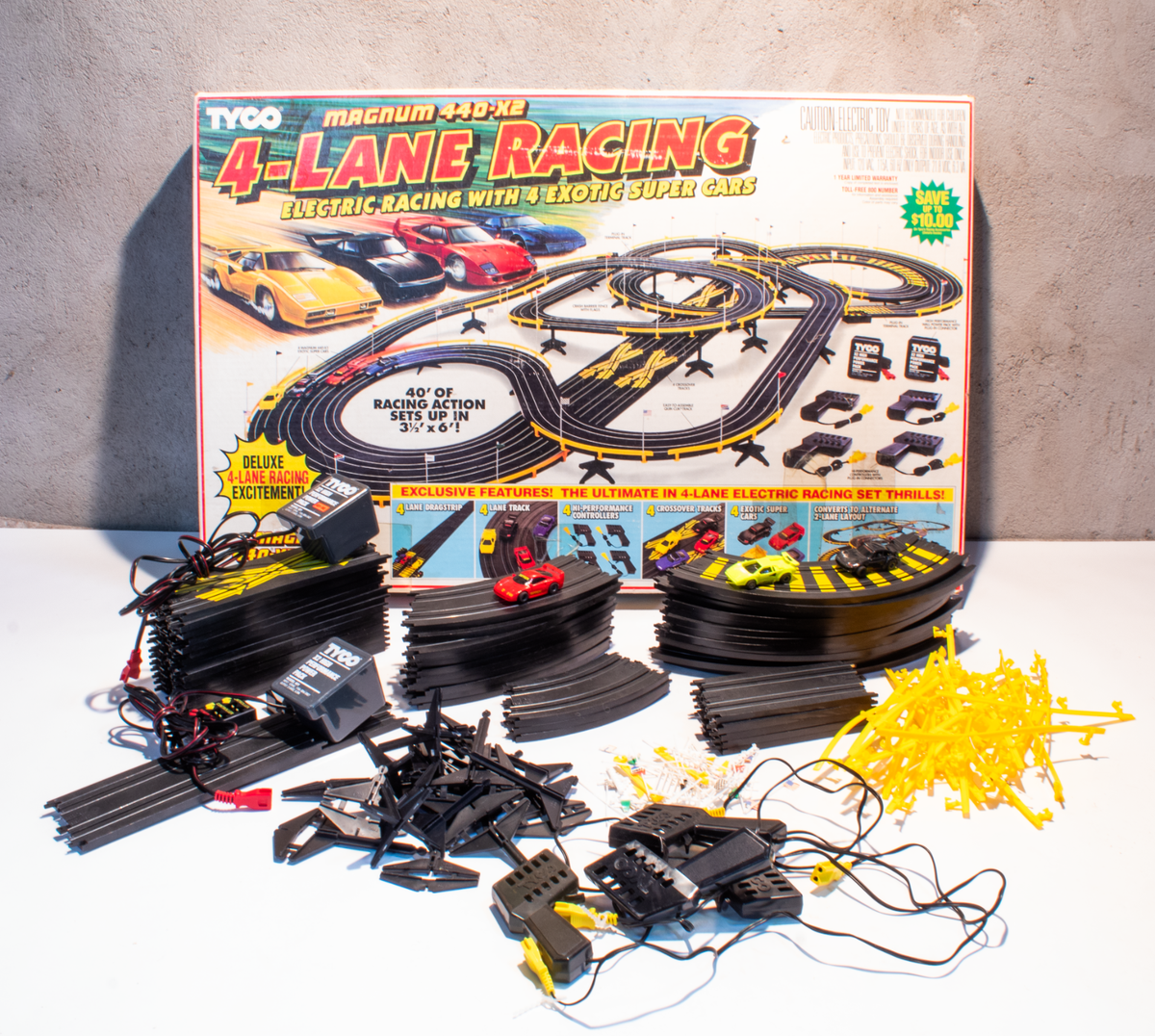 Lane Slot Ho Slot Car Sets 4' X 12' 