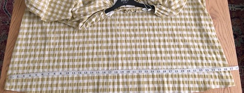 Marks And Spencer Checked A-Line Dress, 24, Balloon Sleeve New £45 - Picture 18 of 21