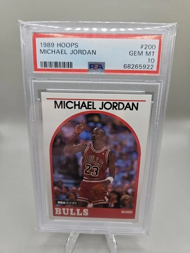 1989 NBA Hoops #200 Michael Jordan card PSA 10