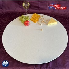 Lazy Susan 60cm - Large White Stone Turntable -Unique Home Decor -Everest