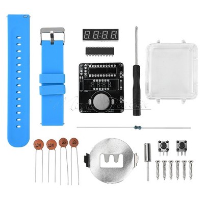 Electronic Watch DIY Kit LED Digital Tube Display Soldering Project Practice