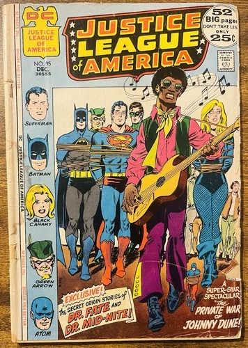 JUSTICE LEAGUE OF AMERICA 95 ORIGIN OF DR FATE & MID-NITE DC COMICS 1971 VINTAGE