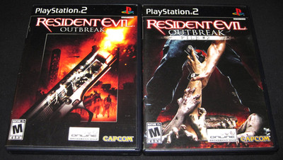 Resident Evil: Outbreak 1 & 2, File #2 (PlayStation 2, PS2) Complete CIB, Lot