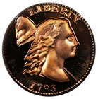 Photo of a 1793-P Large Cent from an eBay listing that sold on Jun 7, 2026