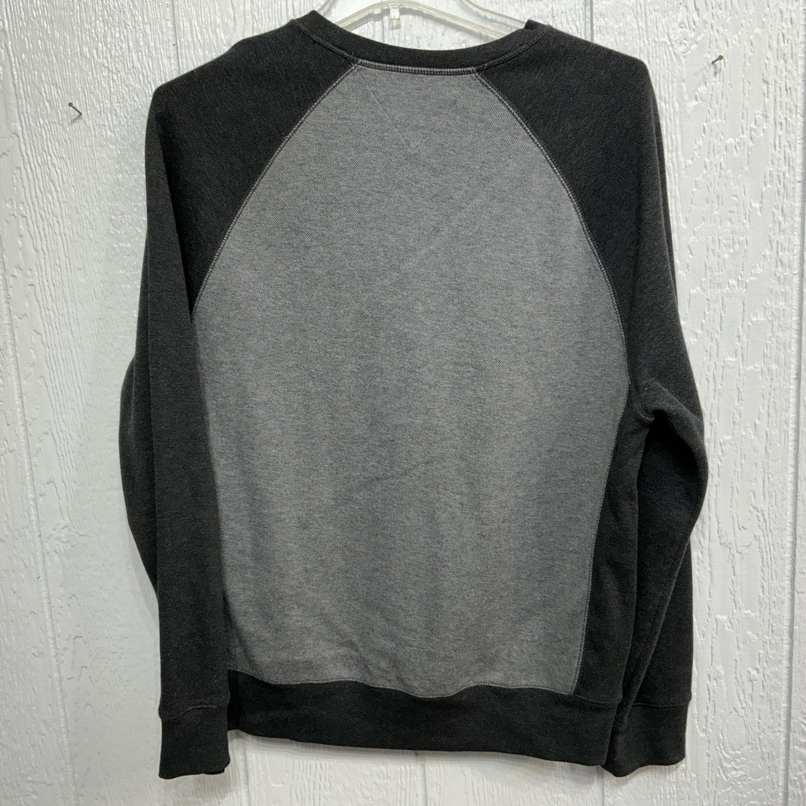 Tommy Hilfiger Sweater Mens Large Gray Black Crewneck Pullover Logo Cotton Blend thumbnail 6