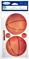 Basketball Sticko Stickers Scrapbooking Card Making Embellishment
