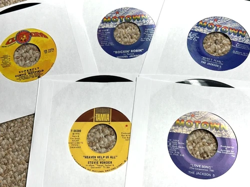 RARE LOT 45's N.SOUL FUNK w/Jackson 5 Michael Jackson Mayfield Wonder/Tamla