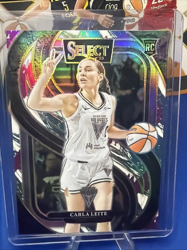 Carla Leite [Jazz Prizm] #177 2025 Panini Select WNBA card