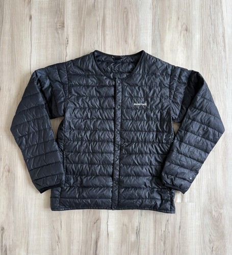 Montbell Quilted Jacket Women’s Medium Down Puffer Black Lightweight