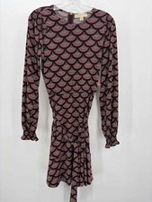 Pre-Owned MICHAEL Michael Kors Brown Size Medium Midi Long Sleeve Dress