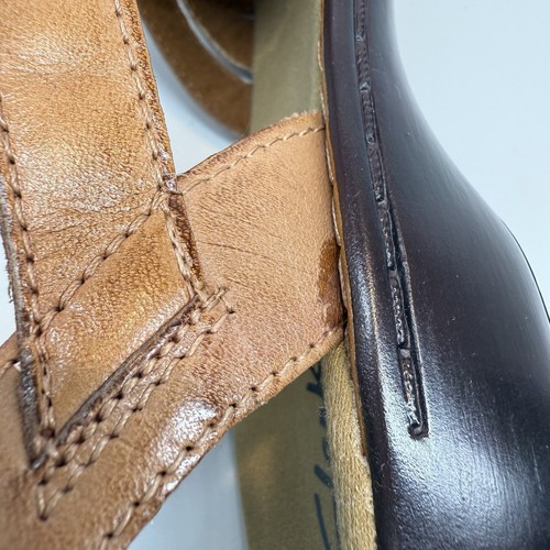 Clarks Bendables Womens Sz 7.5M Ashland Leather Tan Slip On Shoes NWOB READ - Picture 12 of 13
