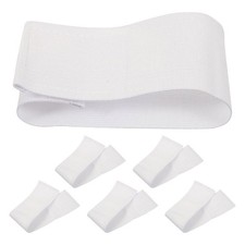 6 Pcs Blank Football Armband Sports Bands Adjustable Captain Soccer Identifier