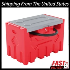 52 Gallon Portable Diesel Fuel Tank with 12V Pump Auto Shut-Off Nozzle Transfer