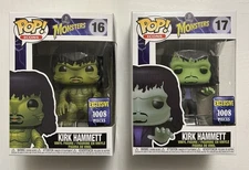 Funko Pop! Icons Monsters 16 & 17 KIRK HAMMETT Vinyl Figures New