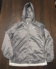 Nike Sportswear Kids Full Zip up Gray Tracksuit Jacket Windbreaker XL DM8035-085