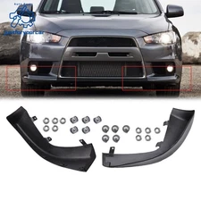 Pair Front Left & Right Side Valance For 2008-2015 Mitsubishi Lancer Primed