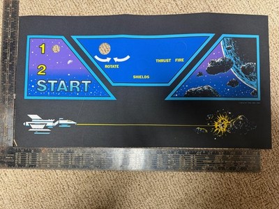 Asteroids Deluxe Arcade Control Panel Overlay CPO Reproduction Atari