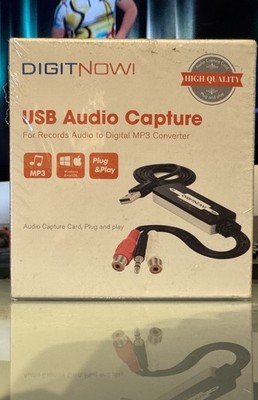 USB Audio Capture Digit Now Sound Card Converter, Plug&Play, Neu, OVP