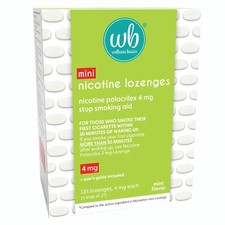 Wellness Basics - Mini Nicotine Lozenge 4mg - 135 Count Stop Smoking Aid - Re...