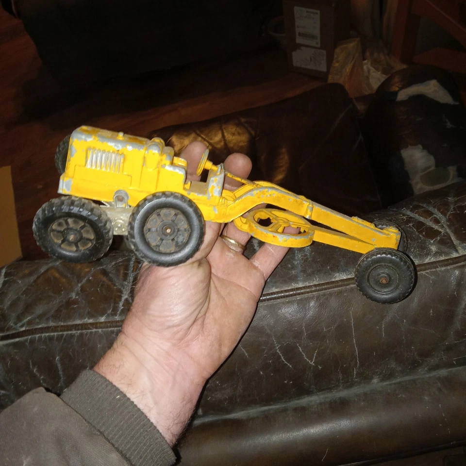 Vtg Hubley Kiddie Toy Road Scraper Grader Diecast No. 481 1950's Vehicle - Image 4 of 4