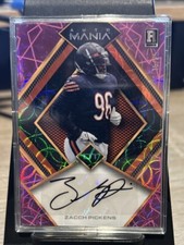 2023 WILD CARD AUTO MANIA ZACCH PICKENS RC /25 AUTO LAVENDER AUTOGRAPH