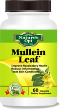 Mullein Leaf, Used for Asthma, Bronchitis, Cough, Flu, Nausea, Vomiting
