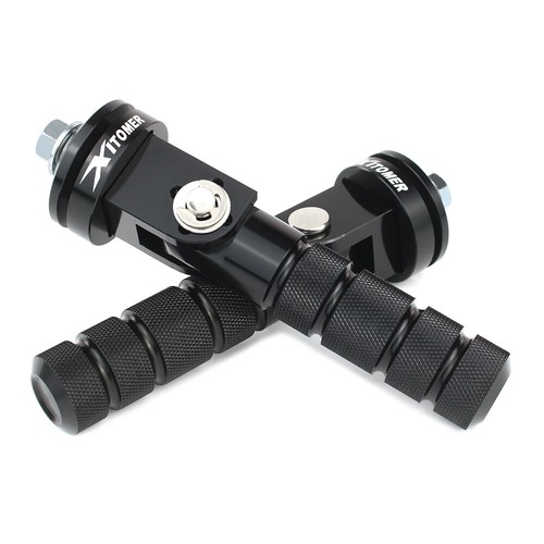 Reposapiés traseros de aluminio para pasajero aptos para Honda Ruckus/Zoomer NPS50 2003-2024 - Imagen 11 de 13