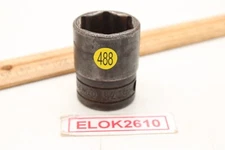 Snap-on GTW281 7/8” SAE 6-Point 1/2” Drive Industrial Non Impact Socket USA