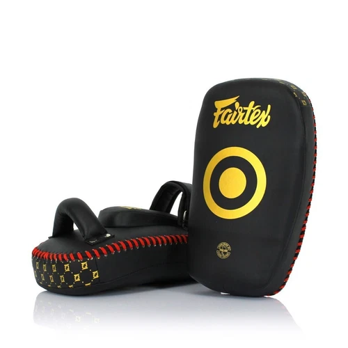 GENUINE FAIRTEX NEW MUAYTHAI SMALL Curved Kick Pads Training Equipment KPLC6