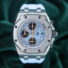 Audemars Piguet Royal Oak Offshore Baby Blue Chronograph Quick Release