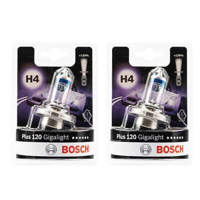 BOSCH Doppelpack Gigalight Plus 120 H4 12 V 60/55 W Sockel P43t